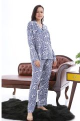 1353-05 Likapa Viskon Uzun Kol Pijama Takım
