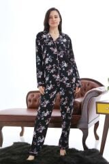 1353-06 Likapa Viskon Uzun Kol Pijama Takım