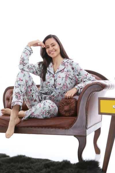 1353-07 Likapa Viskon Uzun Kol Pijama Takım