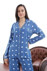 1353-09 Likapa Viskon Uzun Kol Pijama Takım