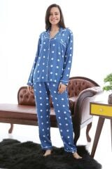 1353-09 Likapa Viskon Uzun Kol Pijama Takım