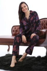 1353-10 Likapa Viskon Uzun Kol Pijama Takım
