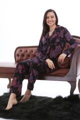 1353-10 Likapa Viskon Uzun Kol Pijama Takım