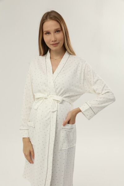 Likapa İnterlok Hamile Lohusa Uzun Kol Sabahlık 1356