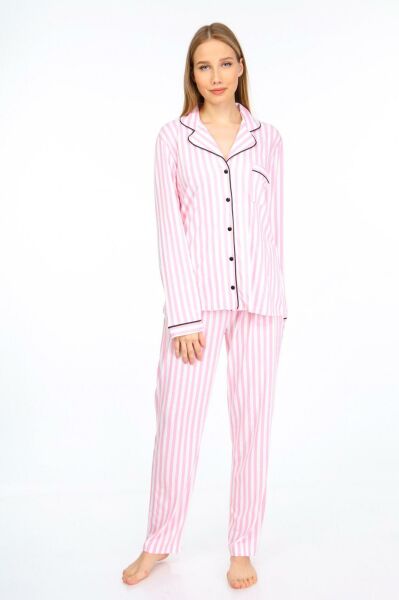 Likapa Penye Uzun Kol Pijama Takımı 001352-05