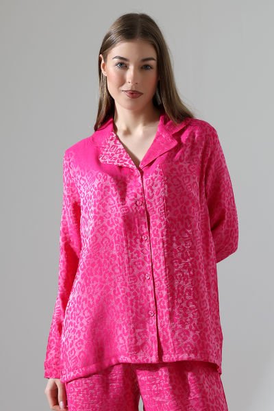 LİKAPASHOP VİSKON JAKARLI UZUN KOL PİJAMA TAKIMI