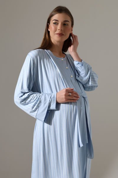 LikapaShop 3'LÜ HAMİLE PİJAMA TAKIMI