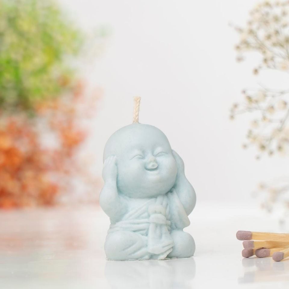 Duymadım Buddha Temalı Soya Wax Mum