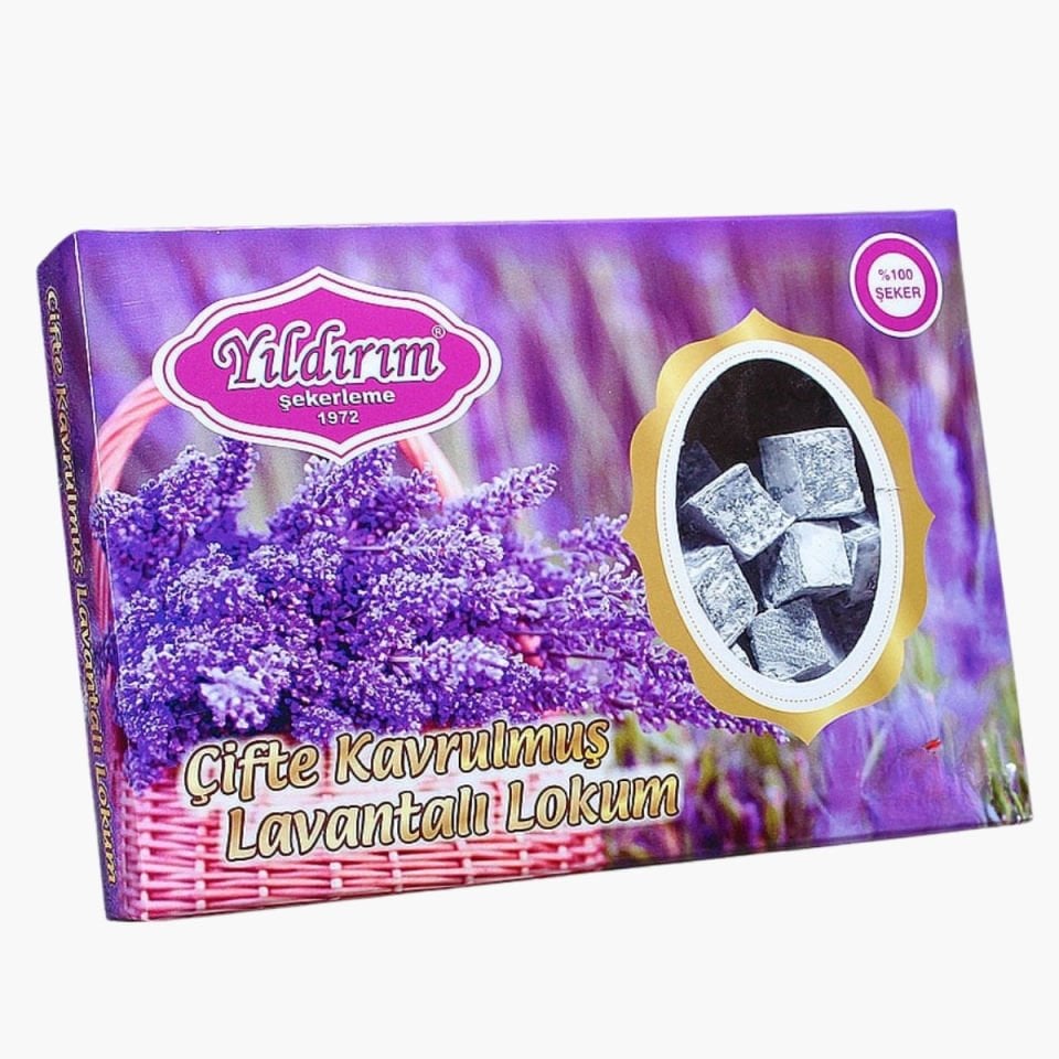 Lavantalı Çifte Kavrulmuş Lokum 200gr