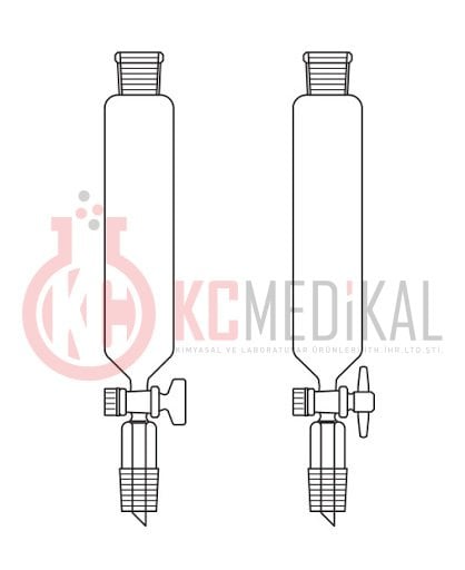 Damlatma Hunisi Silindirik tip  29/32 NS 	500 ml