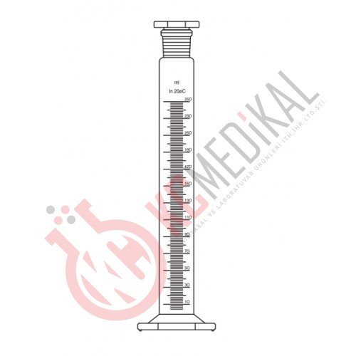 Mezür çalkalama  şilifli kapaklı	500ml