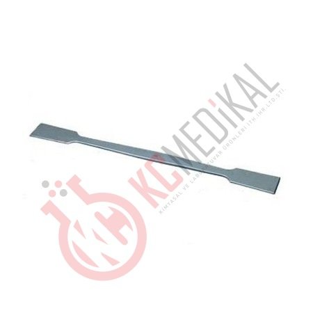 Spatül metal iki ucu düz   	180 mm