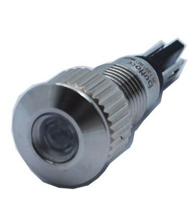 Butto J8-130P-WA2 8 mm LED IŞIKLI YASSI KAFALI SİNYAL LAMBASI BEYAZ %35