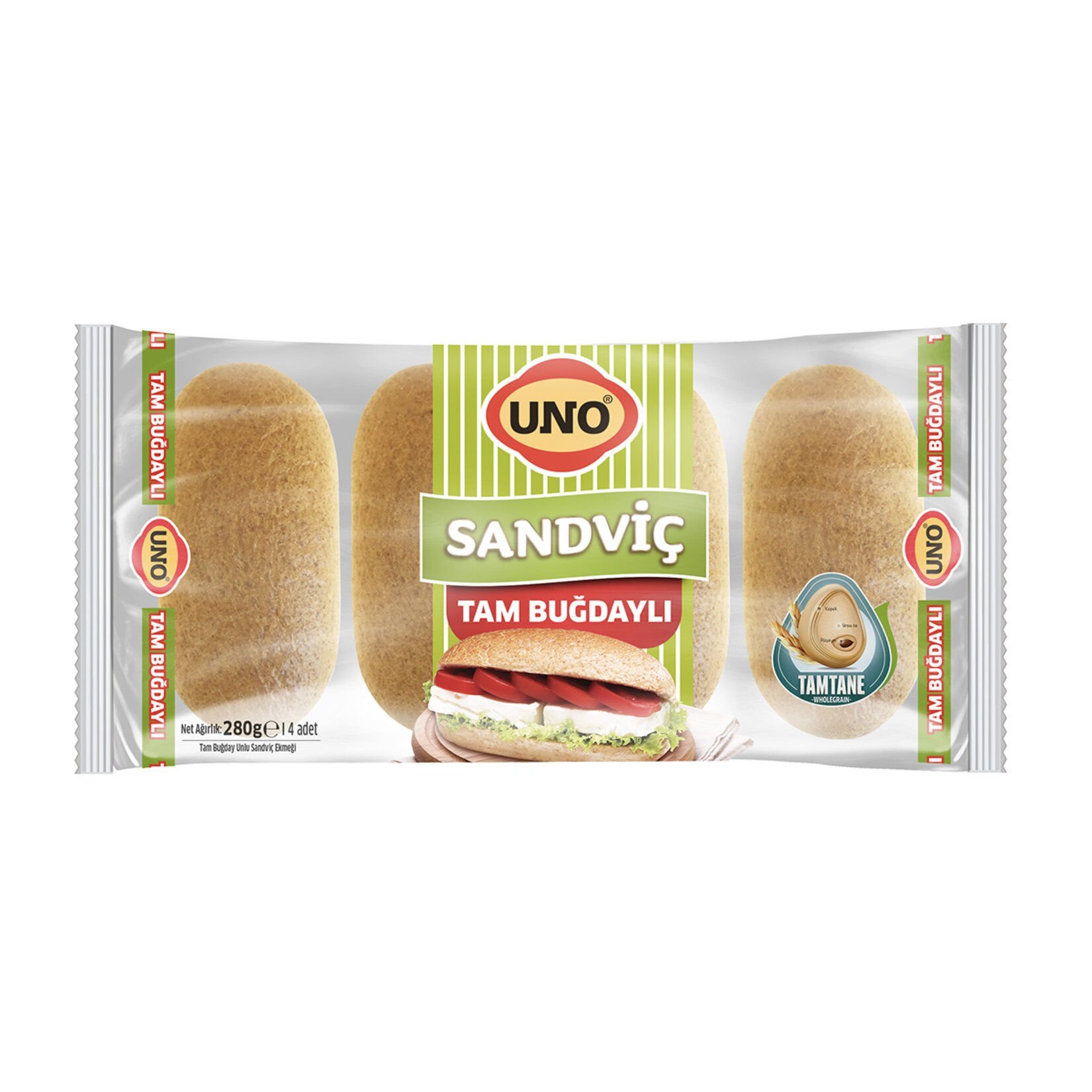 UNO TAM BUĞDAYLI SANDVİÇ 280GR