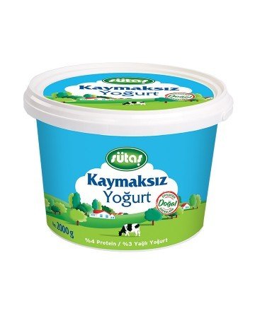 SÜTAŞ YOĞURT KAYMAKSIZ 2000 GR