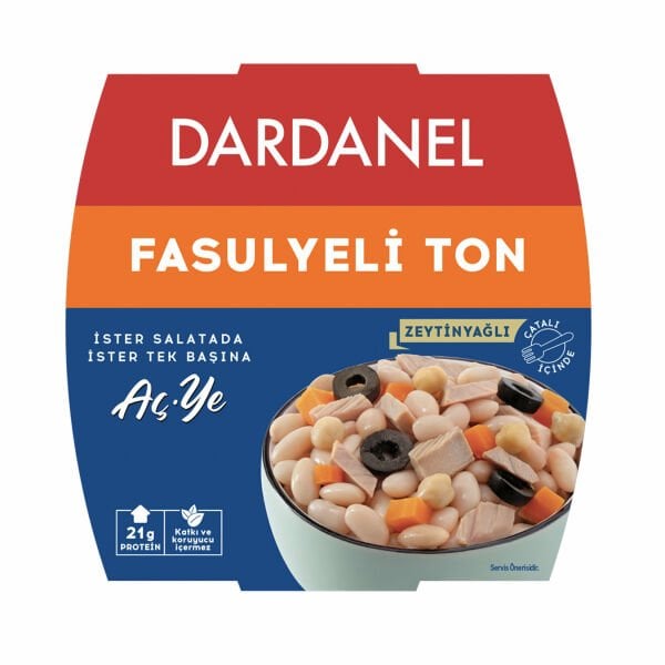 DARDANEL TON YEMEK FASULYELİ 160 GR