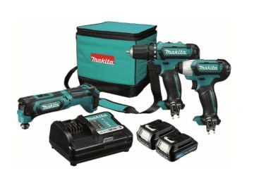 Makita CLX302AX4/ TM30DZ(Çok amaçlı alet)+TD110DZ(Darbeli Vid.)+DF331DZ(Matkap Vidalama)Kombo Kit