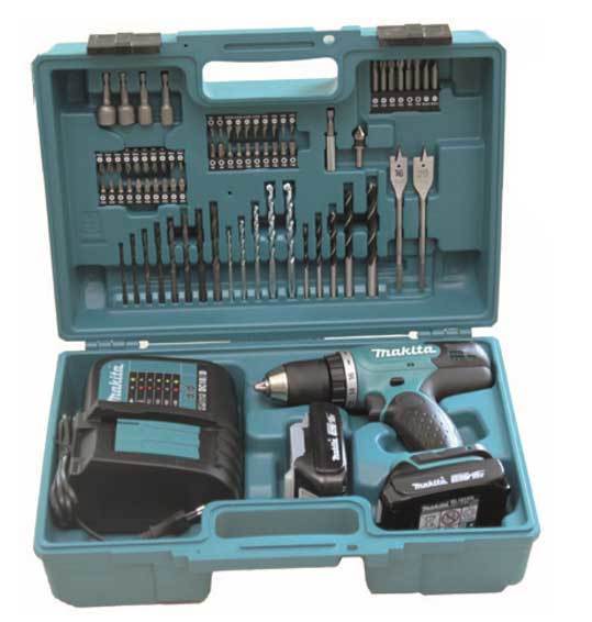 Makita DDF453SYX1 Akülü 74 Parça Uç Seti