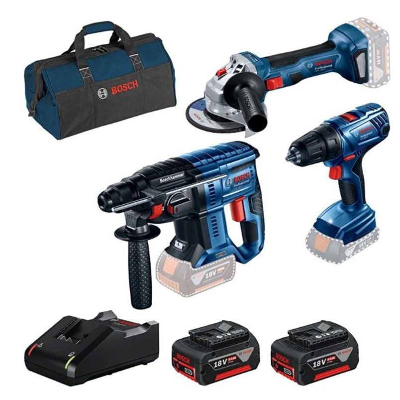 Bosch Gbh 180 + Gsr 180 + Gws 180 Set 3'lü