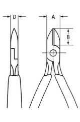 Knipex 76 12 125 Elektronikçi Yan Keski