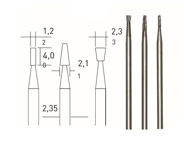 PROXXON FREZE UÇLARI 3 LI 28752