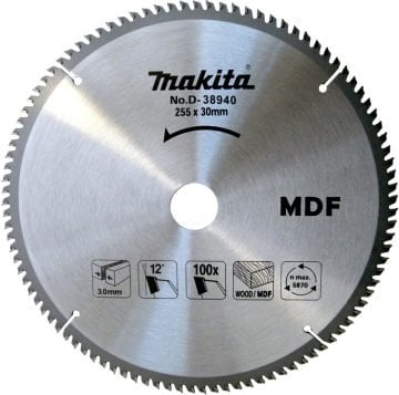 MAKITA D-38940 TCT TESTERE MDF 255X100T