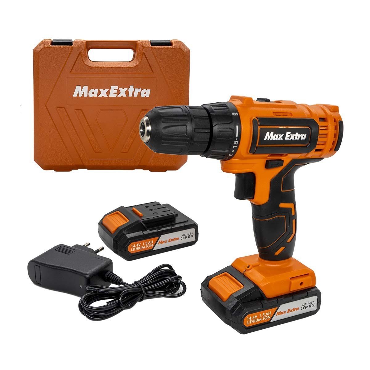 Max Extra MX1455 Li-ion 2 Akülü Matkap Vidalama 14.4V 1.3Ah