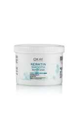 Okay Keratin Smooth Onarıcı Saç Maskesi 500 ml.