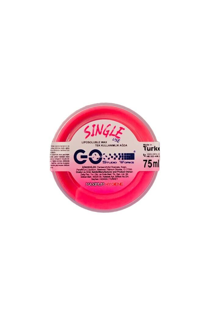 Go Tek Kullanımlık Kişisel Ağda Pink Pudralı 75 ml