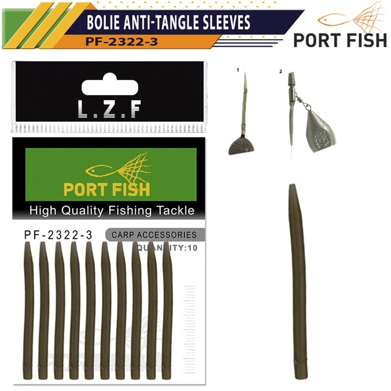 Portfish 2322-3 Boilie Anti-Tangle Sleeves 4x50 mm 10 Adet