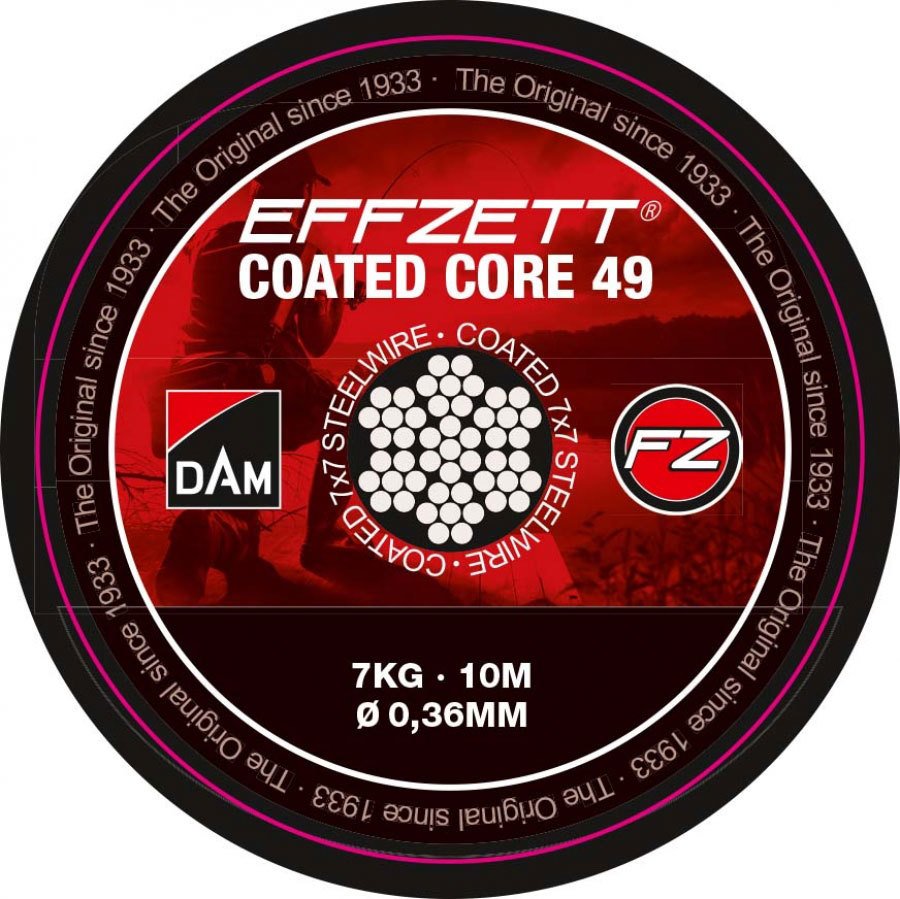 Dam Effzett Coated core49 Steeltrace Brown 24 kg 10 m Çelik Tel