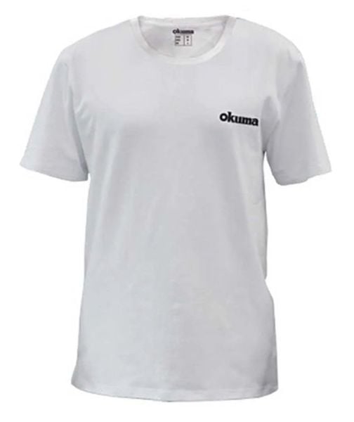 Okuma White Motif Cotton Short Sleeve Shirt