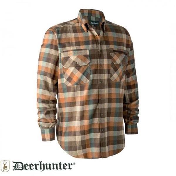 DEERHUNTER James Kahverengi Kareli Gömlek 43/44