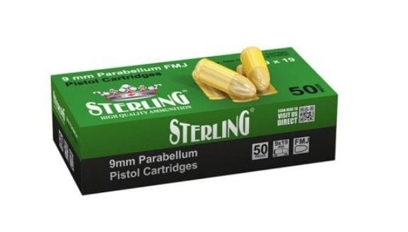 9X19MM PARABELLUM STERLING TABANCA FİŞEĞİ FMJ 124GRN