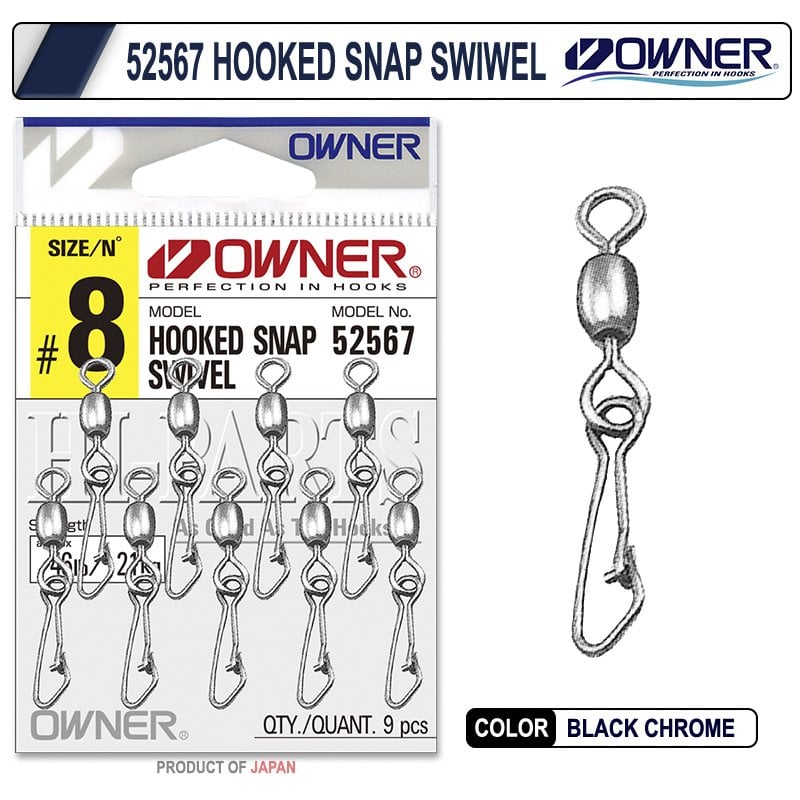 Owner 52567 Hooked Snap Swivel Klipsli Fırdöndü