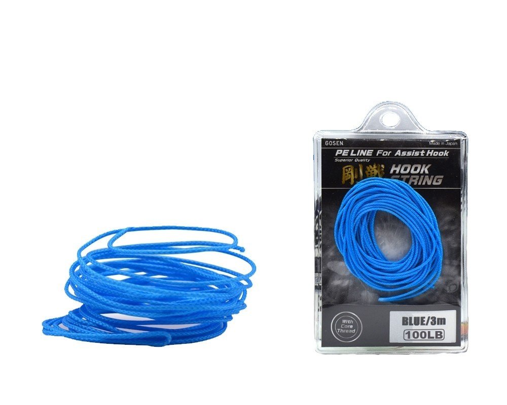Gosen Hook String PE Assist İpi 3mt Mavi