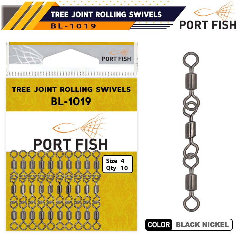 Portfish BL-1019 Zincir Fırdöndü (3 Lü)