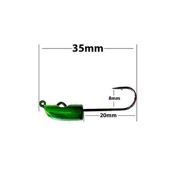 FISSHUAWA XHEAD LRF JİGHEAD İKİ GÖZLÜ 2.5GR 5Lİ