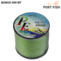 Portfish Bango 4 Kat İp Misina 600 mt Yeşil