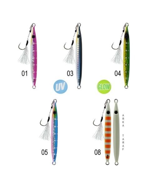 Captain 3631 Crawler Jigger 40gr Light Jig Suni Yem