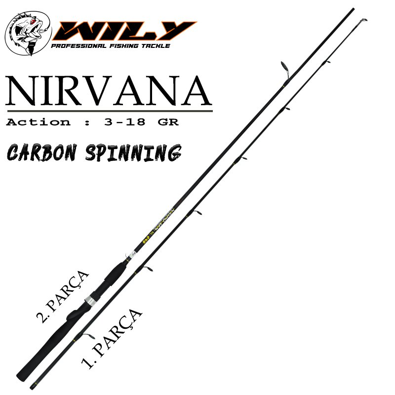 Wily Nirvana UL Spin Kamış 240 cm (Yedek Parça)
