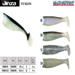 Jinza Hawk Yukon 100 mm 6 gr Silikon Balık 6 Adet