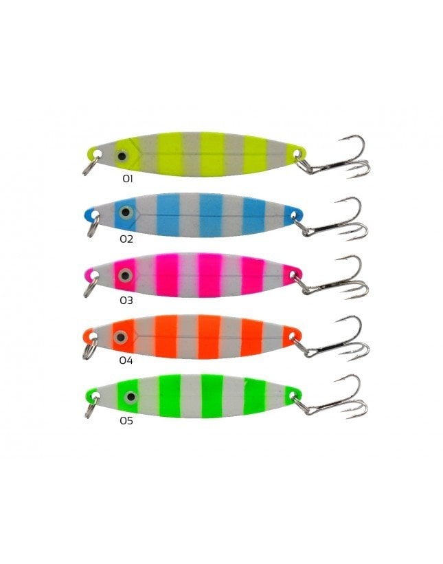 Captain 6145 Lüfer Kaşığı 20gr Zebra Glow 8cm