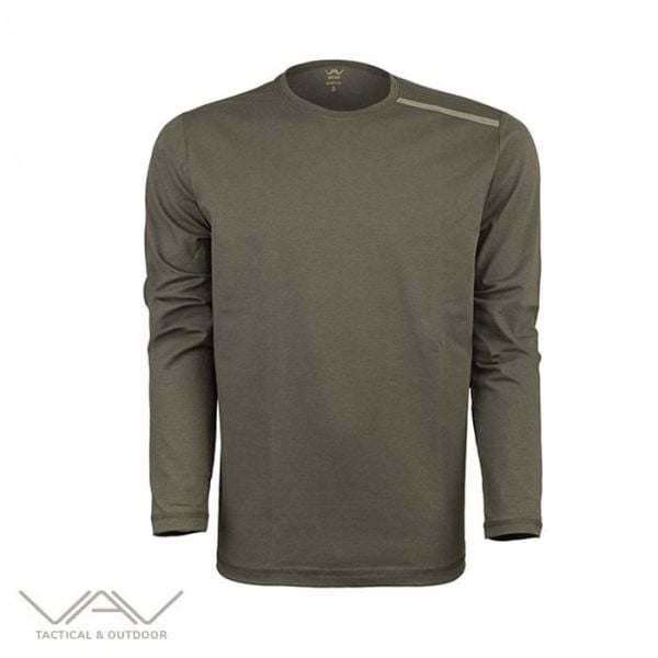 VAV Baseti-04 Uzun Kol Sweatshirt Haki