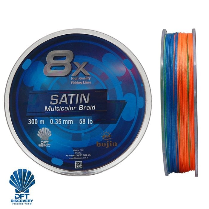 DFT Bojin 8X Satin M.Color İp Misina 0.35 mm 300 m