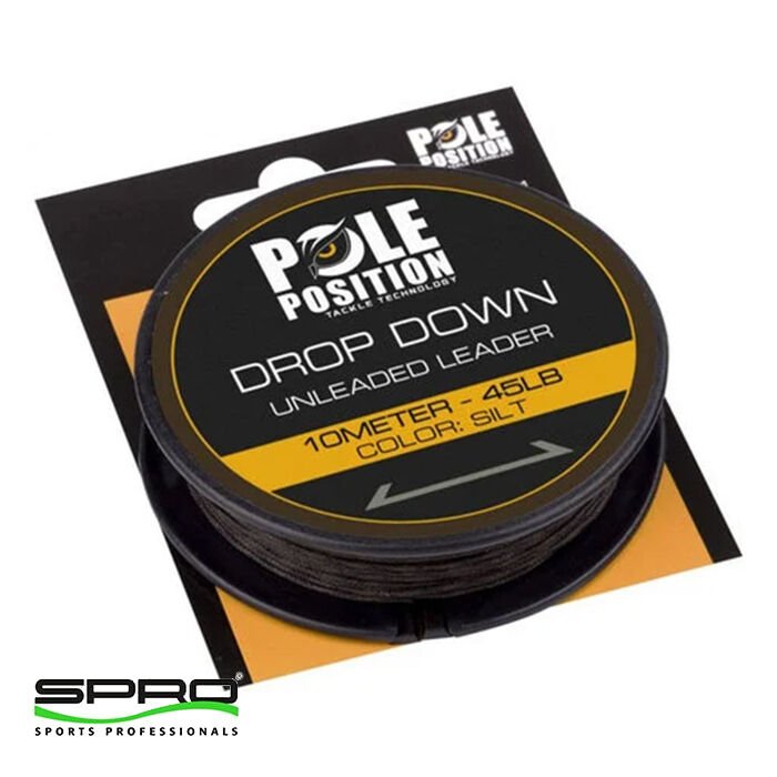 SPRO Polep Drop Down Unleaded Leader Silt 45LB 10M