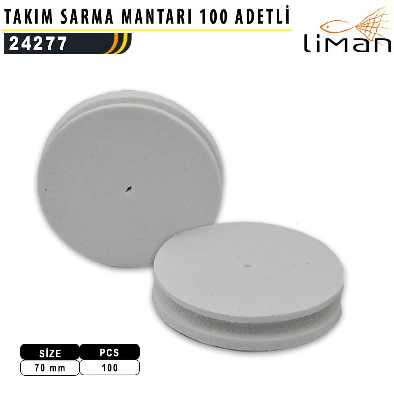 Liman Takım Sarma Mantarı 70 mm - 100 adetli