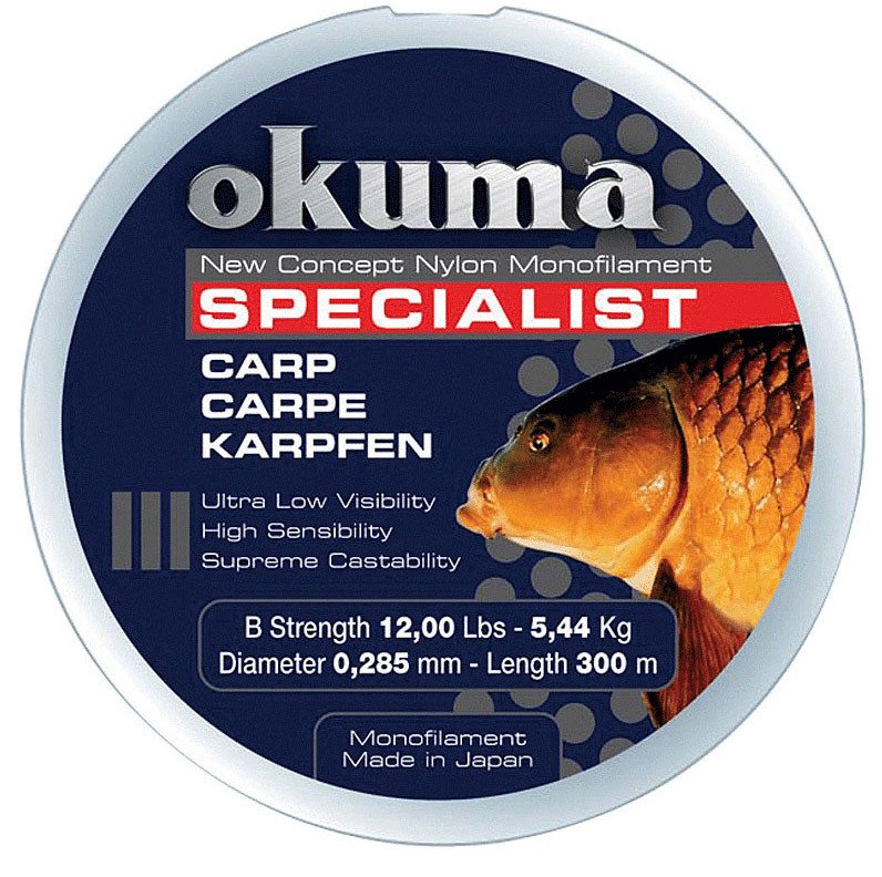 Okuma Carp 300 mt 14,00 lb 6,36 kg 0,31 mm Camou Misina