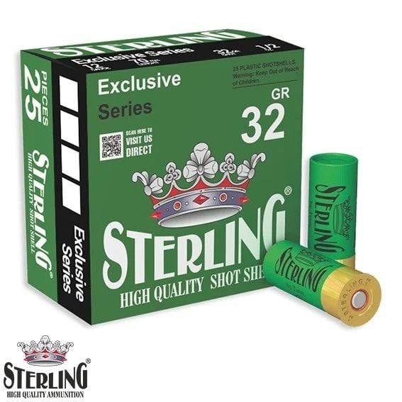 STERLING 12 Cal. 32 G. No: 1 Bior Tapa Av Fişeği