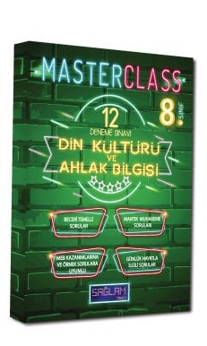 8. Sınıf Masterclass Din Kültürü ve Ahlak Bilgisi 12 Deneme Sınavı (Sağlam Test)